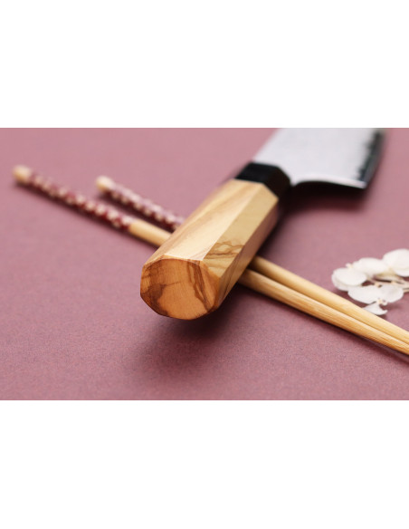 VG10 Yuzo Damasco 16.5cm Cuchillo santoku japonés hecho a mano