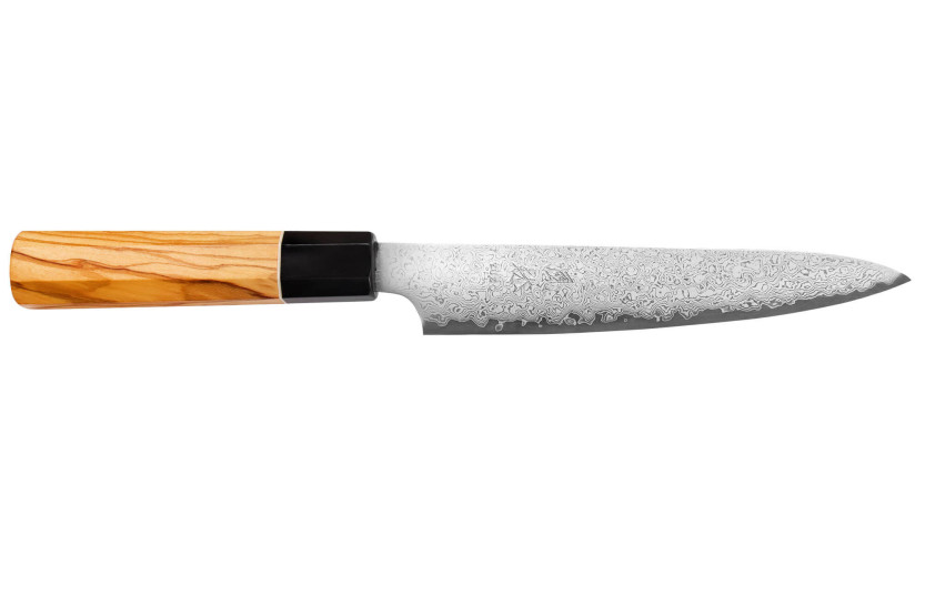 VG10 Yuzo Damaskus 15cm handgjord japansk universalkniv