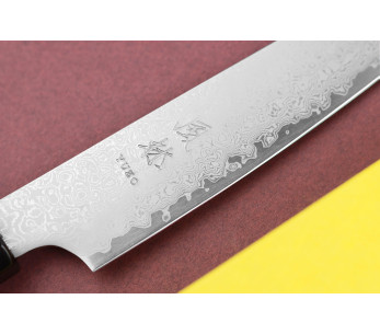 VG10 Yuzo Damasco 15cm cuchillo universal japonés hecho a mano 2