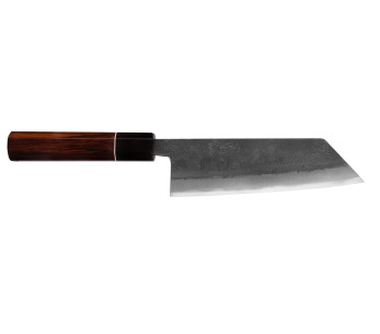 Yuzo Black Nashiji 16,5 cm japansk håndlaget bunka-kniv