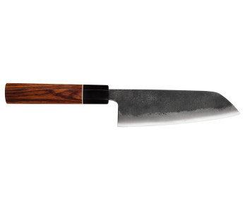 16,5cm Japansk santokukniv Yuzo Svart Nashiji