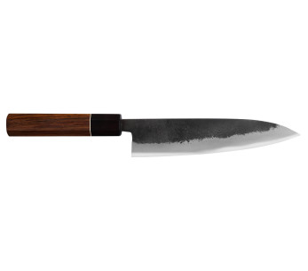 18cm Japans koksmes Yuzo Black Nashiji