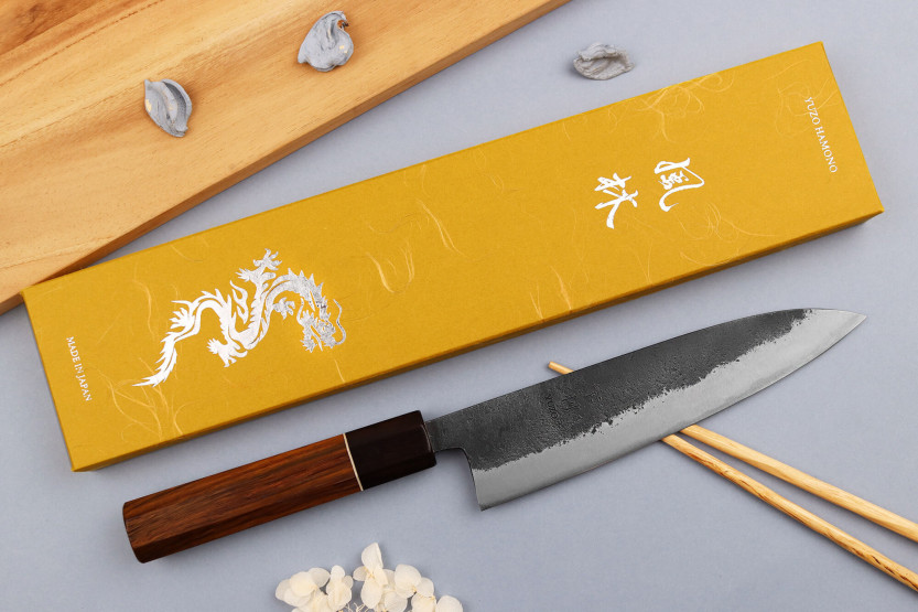 18cm japanilainen kokki ' s veitsi Yuzo Musta Nashiji