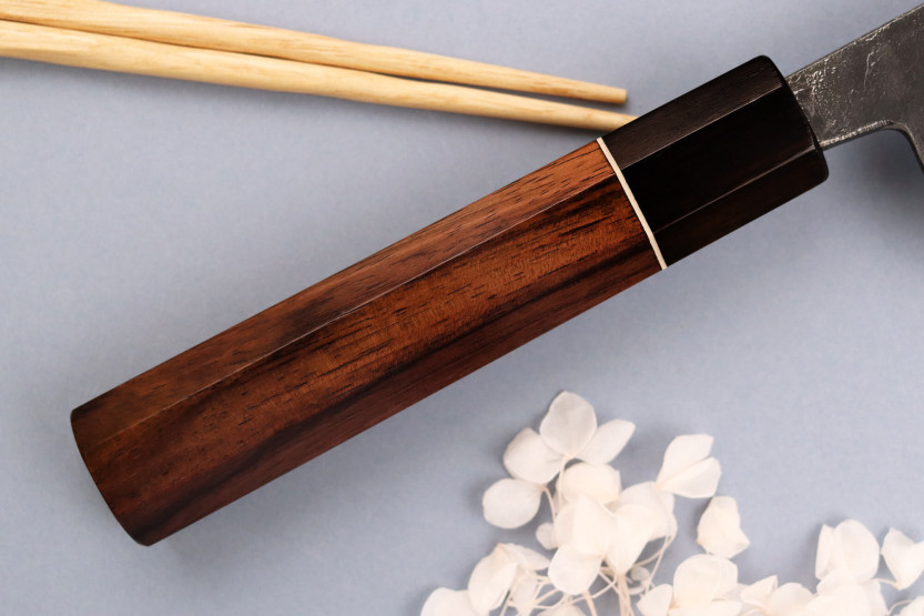 Kiritsuke mes 21cm japans ambachtelijk Yuzo Black Nashiji