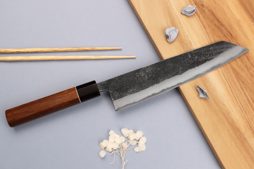 Kiritsuke-messer 24cm japanische handwerkliche Yuzo Schwarz Nashiji