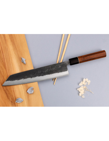 Kiritsuke-messer 24cm japanische handwerkliche Yuzo Schwarz Nashiji