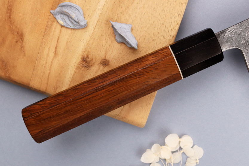 Kiritsuke-messer 24cm japanische handwerkliche Yuzo Schwarz Nashiji