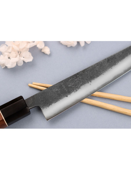 Kiritsuke-messer 15cm japanische handwerkliche Yuzo Schwarz Nashiji