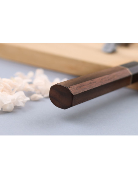Japanisches handgefertigtes 12cm Universalmesser Yuzo Black Nashiji
