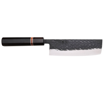 Yuzo Black SLD ibenholt og kvede 16,5 cm japansk håndlaget nakiri-kniv