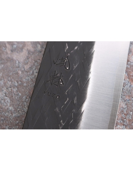 Yuzo Black SLD ebbenhout en kweepeer 16,5cm Japans handgemaakt nakiri mes