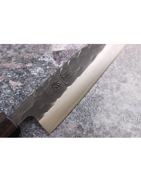 Yuzo Black SLD ebenholts och kvitten 13,5 cm japansk hantverkskniv Universalkniv