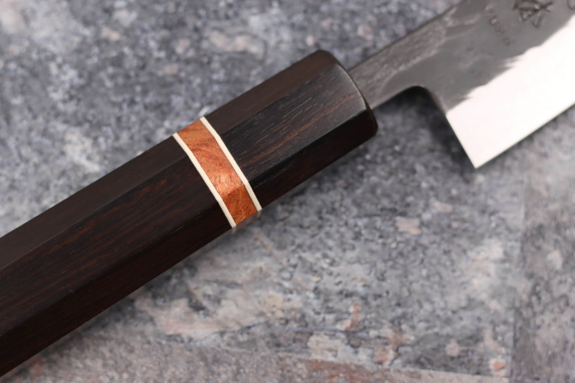 Yuzo Black SLD ebony and quince 13.5cm Japanese craft Universal knife