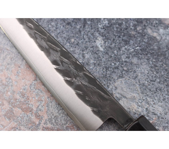 Faca universal japonesa Yuzo Black SLD de 13,5 cm, feita à mão em ébano e marmelo 2
