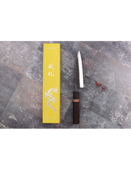 Yuzo Black SLD ebenholts och kvitten 13,5 cm japansk hantverkskniv Universalkniv
