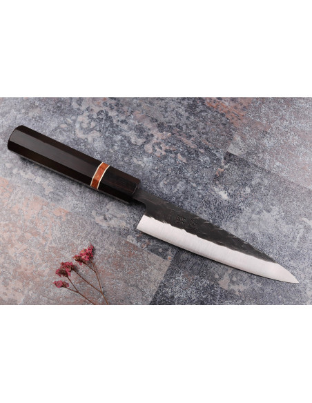 Yuzo Black SLD ebbenhout en kweepeer 13,5cm Japans ambachtelijk universeel mes