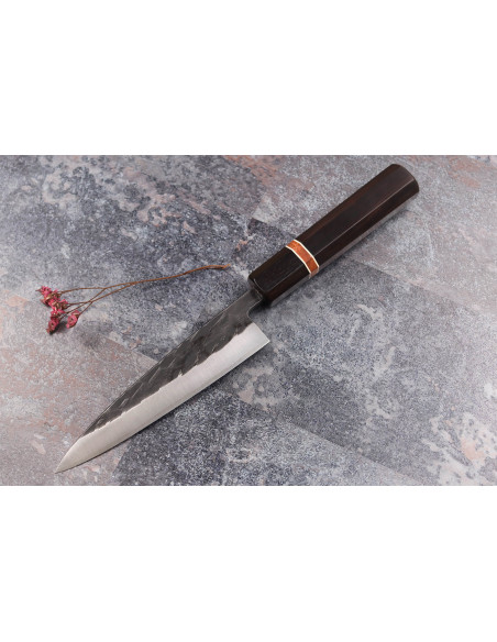 Yuzo Black SLD ibenholt og kvede 13,5 cm japansk håndverkskniv Universalkniv