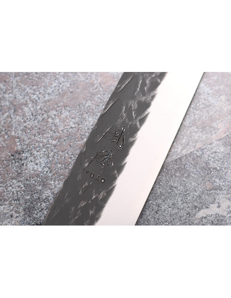 Yuzo Black SLD 24 cm japansk sujihikikniv i ibenholt og kvede