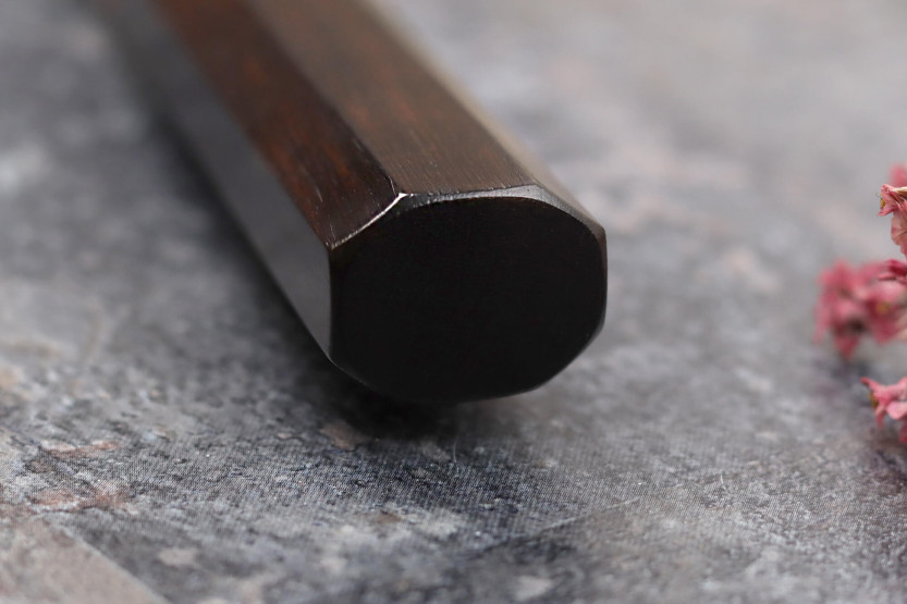 Yuzo Black SLD 24cm Japans sujihiki mes ebbenhout en kweepeer