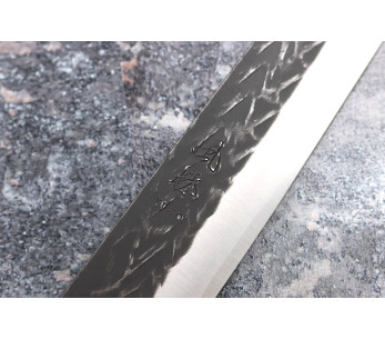 Yuzo Black SLD 27cm japanilainen sujihiki veitsi eebenpuuta ja kvitteniä 2