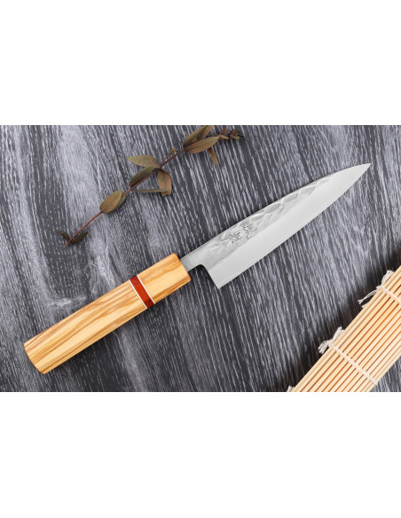 13.5cm Yuzo SLD olive and sequoia japanese craft Universal knife