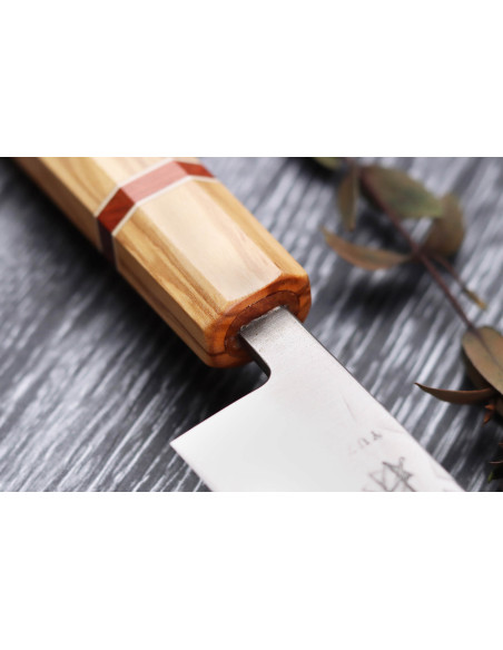 13.5cm Yuzo SLD olive and sequoia japanese craft Universal knife