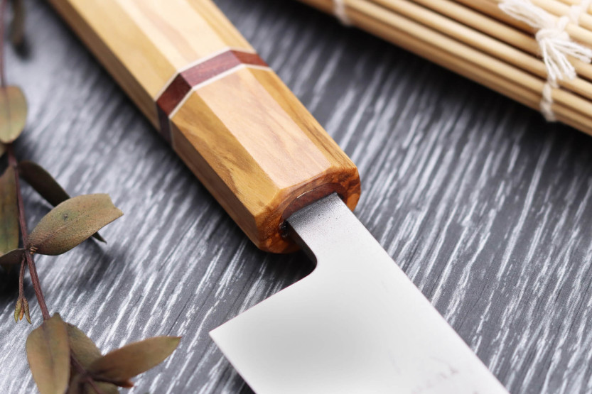 Yuzo SLD 27 cm sujihiki oliven og sequoia japansk håndlavet kniv
