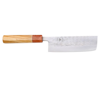 Yuzo SLD 16,5 cm coltello nakiri giapponese coltello nakiri per olive e mele cotogne fatto a mano
