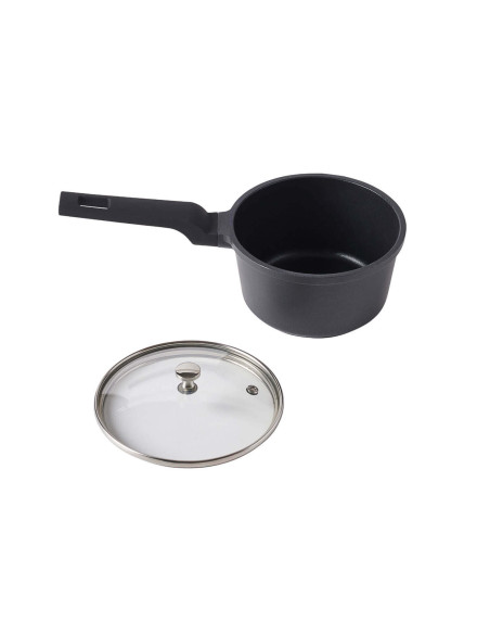Mastrad cast aluminium saucepan with lid 14cm