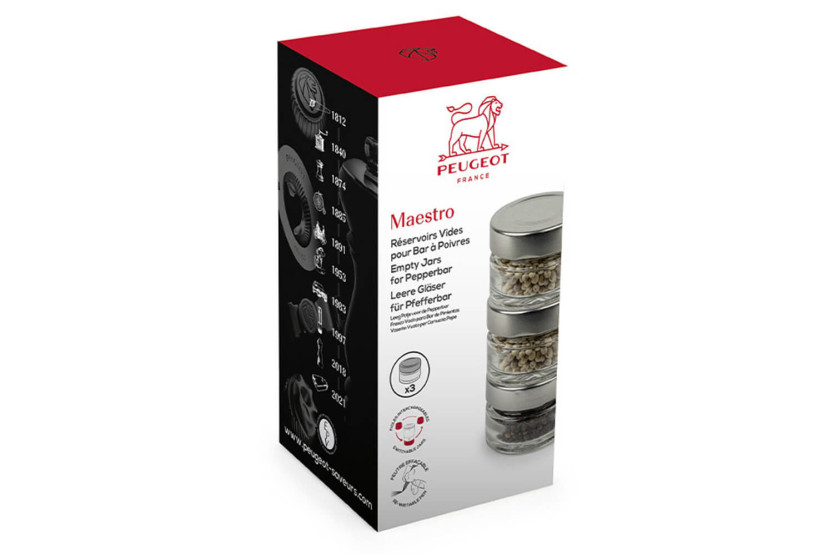Set med 3 Peugeot reservoarer för Maestro-fabriker + 1 raderbar tuschpenna