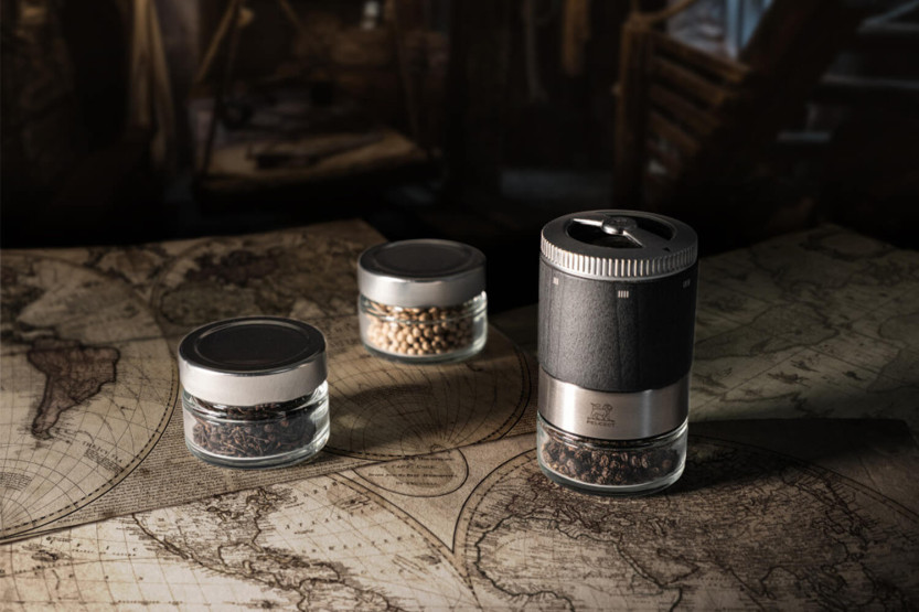 3 Peugeot-säiliön sarja Maestro-myllyjä varten + 1 pyyhittävä huopakynä.