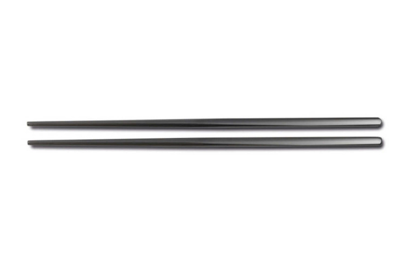Pair of Comas stainless steel chopsticks 23cm black