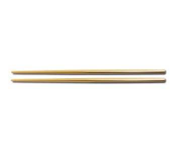 Coppia di bacchette Comas in acciaio inox, finitura oro 23 cm