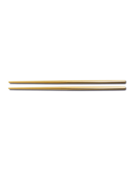 Coppia di bacchette Comas in acciaio inox, finitura oro 23 cm