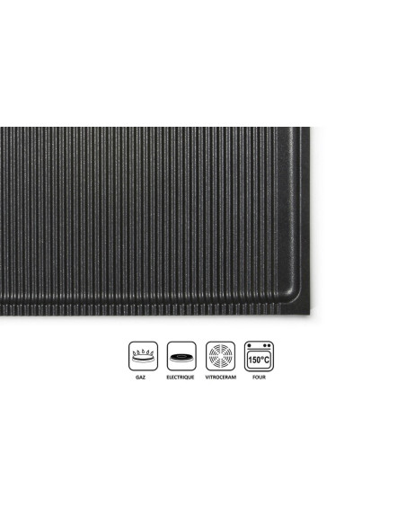 Risoli multifunktionell grillplatta i aluminium 38x26cm