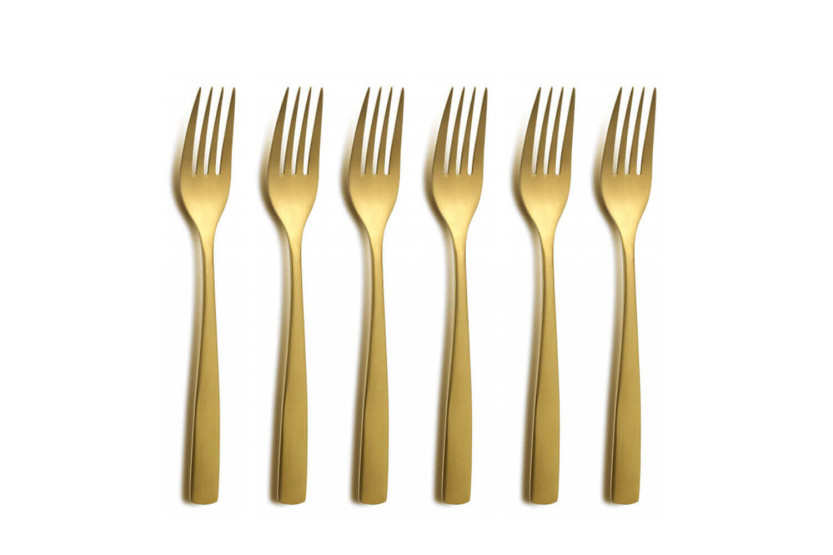 24 conjunto de talheres Comas BCN cor de ouro