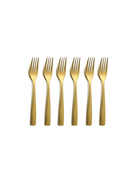 24 place cutlery set Comas BCN gold color