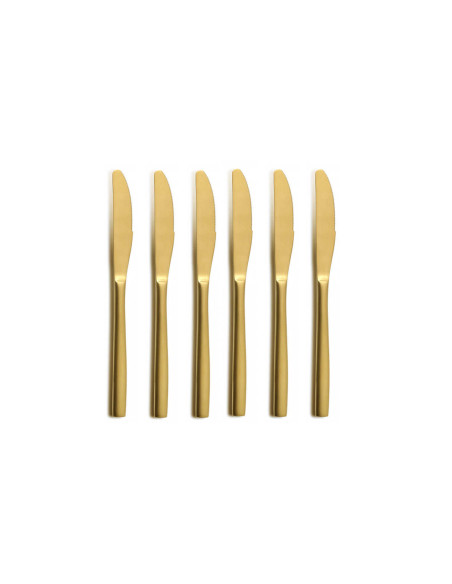 24 place cutlery set Comas BCN gold color