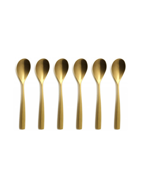 24 place cutlery set Comas BCN gold color