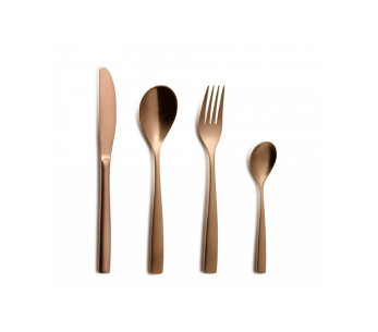besteckset 24 Gedecke Comas BCN kupferfarben