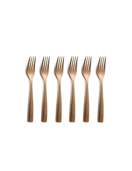 24 place cutlery set Comas BCN copper color