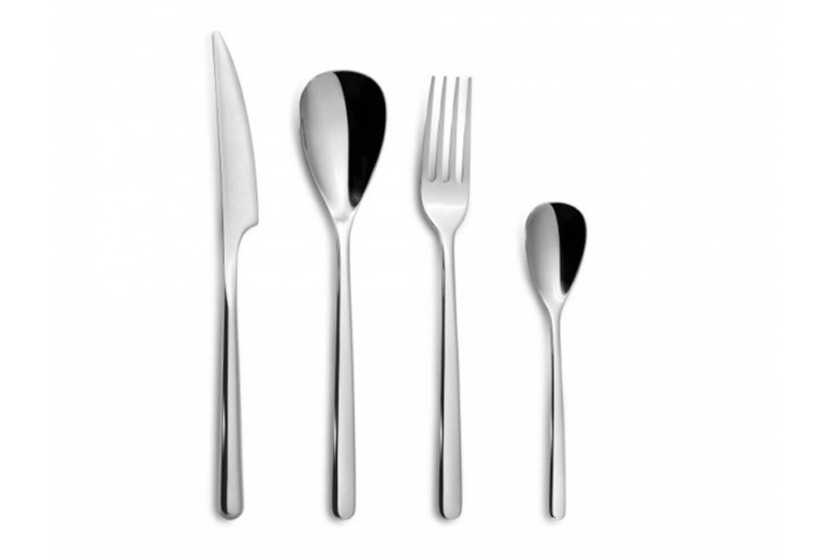 24 plats bestickset Comas Canada spegelblank