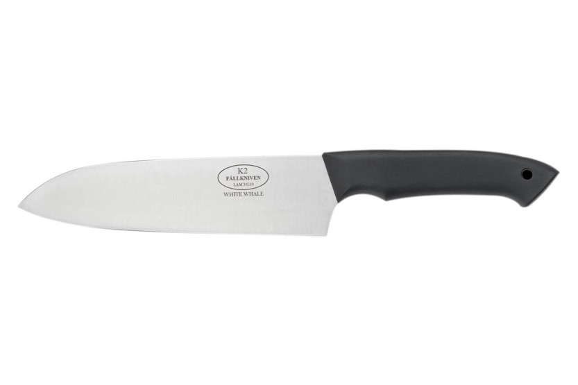 Fallkniven Chef's Knife K2 santokukniv 17,5 cm blad svart thermorun håndtak