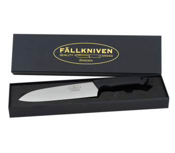 Coltello da chef Fallkniven K2 coltello santoku con lama da 17,5 cm e manico in thermorun nero 2
