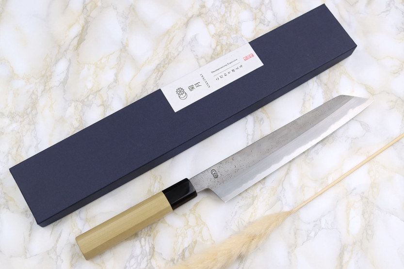 Couteau de chef kersenplukker 24cm Japans ambachtelijk Sakai Kikumori Kikuzuki Rin
