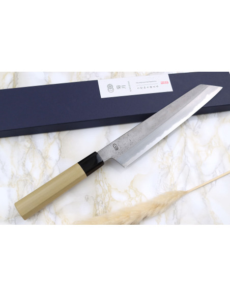 Couteau de chef kirsebærplukker 24 cm japansk håndverk Sakai Kikumori Kikuzuki Rin
