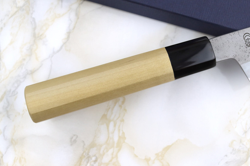 Couteau de chef kirsebærplukker 24 cm japansk håndverk Sakai Kikumori Kikuzuki Rin