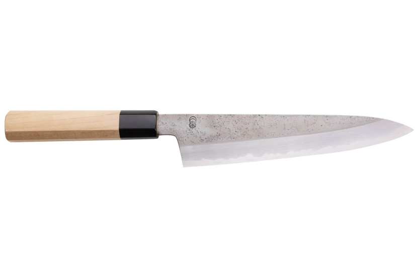Sakai Kikumori Kikuzuki Rin 21 cm japansk håndlavet kokkekniv