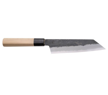 santoku veitsi kiritsuke 18cm japonais artisanal Sakai Kikumori Kikuzuki Kuro Kuro