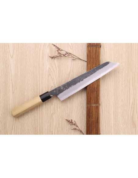 Couteau de chef kersenplukker 24cm Japans ambachtelijk Sakai Kikumori Kikuzuki Kuro
